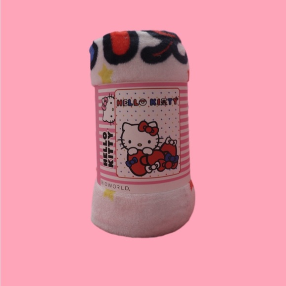 Bioworld Plush Throw with Pink and Black Accents - Picture 2 of 3